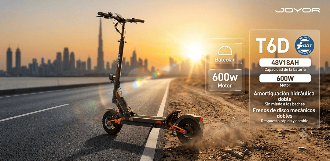 JOYOR T6D Electric Scooter: 600W Hybrid Off-Road Commuter Specs