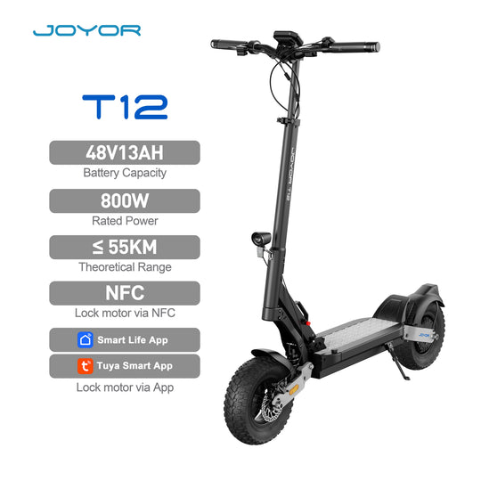 JOYOR T12 Smart Off-Road Electric Scooter | 1000W Smart App & NFC Lock