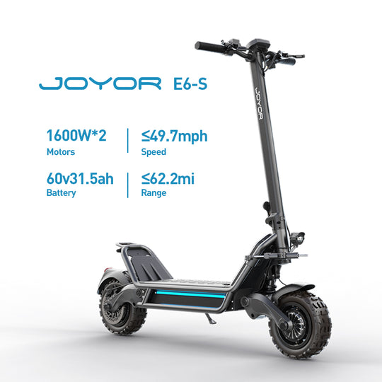 Official Joyor E6-S technical specifications and performance data - Fast shipping from US warehouse